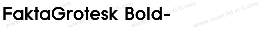 FaktaGrotesk Bold字体转换